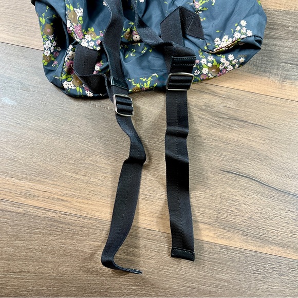 COACH Packable Nylon Navy Floral Backpack *Hard to Find*